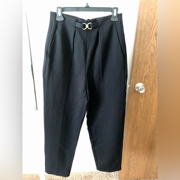 NWOT Sandro High-Waist Black Pants - Picture 3 of 7